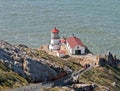 Point Reyes Lighthouse Perched on Cliff