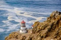 Point Reyes Lighthouse at Pacific coast, built in 1870 Royalty Free Stock Photo