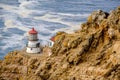 Point Reyes Lighthouse at Pacific coast, built in 1870 Royalty Free Stock Photo