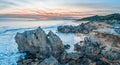 Point Ritchie lookout and beautiful rocks at dusk.