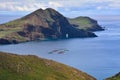 Point of Saint Lawrence -Portugese  island of Madeira. Fish farm Royalty Free Stock Photo