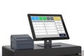 Point of sale system for store management Royalty Free Stock Photo