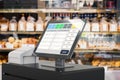 Point of sale system for store management Royalty Free Stock Photo