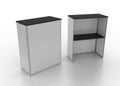 Point of Sale Table Front & Back, Counter Top, Brandable Table.