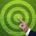 Point into target Royalty Free Stock Photo