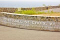 Point udall easternmost of the usa sign Royalty Free Stock Photo