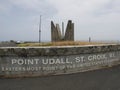 Point Udall Millennium Monument Sign Royalty Free Stock Photo