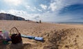 Point of view on beach