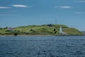 Point of view on Georges island in Halifax harbour Royalty Free Stock Photo