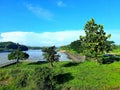 Point view of Serayu river, Indonesia Royalty Free Stock Photo
