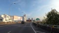 Point of view time-lapse hyperlapse through the road in the morning,Bangkok,Thailand