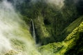 Point of view of the waterfall trou de fer Royalty Free Stock Photo