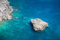 The view from observation deck Belvedere Punta Cannone in Capri, Italy Royalty Free Stock Photo