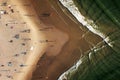 Beach aerial, Tel Aviv, Israel Royalty Free Stock Photo