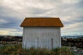 Point Wilson Lighthouse in Fort Worden State Park, Port Townsend, Washington Royalty Free Stock Photo