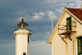 Point Wilson Lighthouse Puget Sound Fort Worden Royalty Free Stock Photo