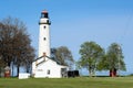 Pointe aux Barques Lighthouse, built in 1848 Royalty Free Stock Photo