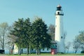 Pointe aux Barques Lighthouse, built in 1848 Royalty Free Stock Photo