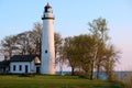 Pointe aux Barques Lighthouse, built in 1848 Royalty Free Stock Photo