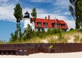 Pointe Betsie Lighthouse Royalty Free Stock Photo