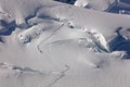 Pointe Lachenal, Chamonix, south-east France, Auvergne-RhÃÆÃÂ´ne-Alpes. Climbers heading for Mont Blanc - scaling Pointe Lachenal's Royalty Free Stock Photo