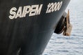 Saipem 1200 anchor secured on ship