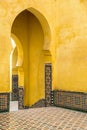 Pointed arches, Mausoleum of Moulay Ismail, Meknes, Morocco Royalty Free Stock Photo