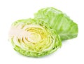 Pointed cabbage isolated on white background Royalty Free Stock Photo