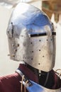 Pointed full helmet, used by moorish armies during Reconquista Royalty Free Stock Photo