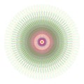 pointed line circles round random concentric Colorful on white background. Vector illustration