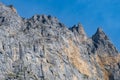 Pointed peaks of the cliffs in Lauterbrunnen