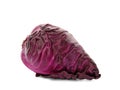 Pointed red cabbage on white background Royalty Free Stock Photo