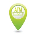 Pointer with ATM cash point icon