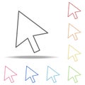 pointer icon. Elements of web in multi colored icons. Simple icon for websites, web design, mobile app, info graphics Royalty Free Stock Photo