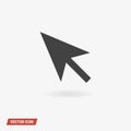 Pointer Icon Vector, vector illustion flat design style. Royalty Free Stock Photo