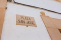 Pointer of San Jose Square in Santanyi, Mallorca