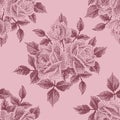 Pointillism floral pattern