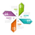 Infographics template arrows