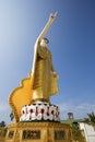 Pointing Buddha statue Royalty Free Stock Photo