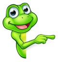 Pointing Cartoon Frog