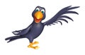 pointing Crow cartoon character