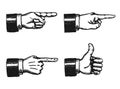 Pointing Finger And Thumbs Up Sign