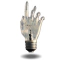 Pointing light bulb