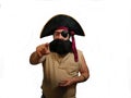 Pointing Pirate Royalty Free Stock Photo