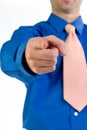 Pointing at You Royalty Free Stock Photo
