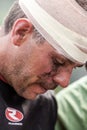 POINTNOIRE/CONGO - 18MAY2013 - Expressive portrait of injured rugby player