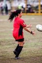 POINTNOIRE/CONGO - 18MAY2013 - woman playing rugby with friends