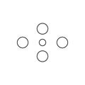 points icon. Element of web for mobile concept and web apps icon. Thin line icon for website design and development, app Royalty Free Stock Photo