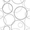 Points seamless pattern. Dot texture. Polka dots background. Geometric point. Faded dotted halftone. Abstract minimal dotty for de