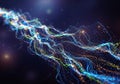 Points suggest a cosmic or data-inspired theme, with a smooth Royalty Free Stock Photo